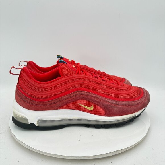 Nike Air Max 97 Men Size 11.5 CI3708-600 Challenge Red Gold Training Shoes - Picture 2 of 11